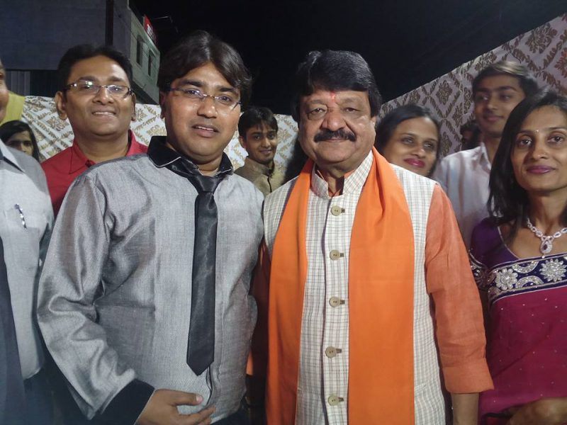 Arpan Jain With Kailash Vijayvargiy